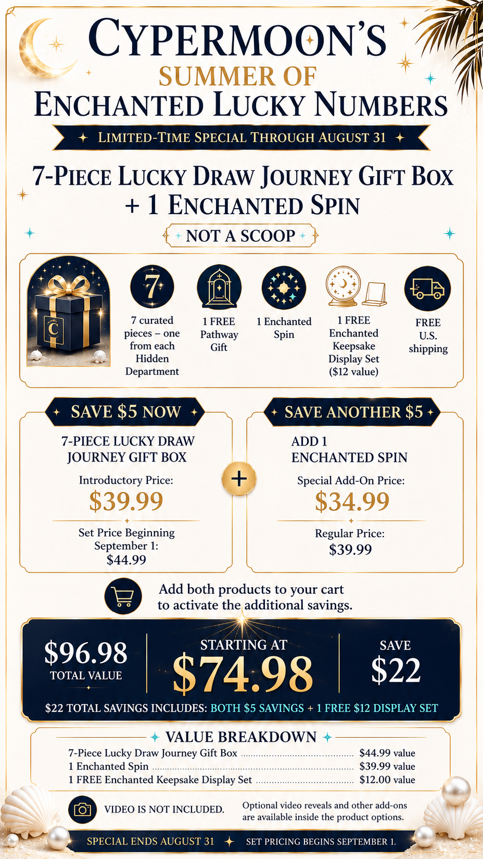 Summer Sale Option 1 — Lucky Draw + Enchanted Spin