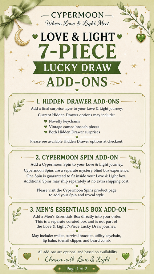7pc Lucky Draw - Love & Light Journey - NOT a Scoop